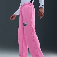 Nike женская Fleece Tear-Away баскетбольные Pants Pink