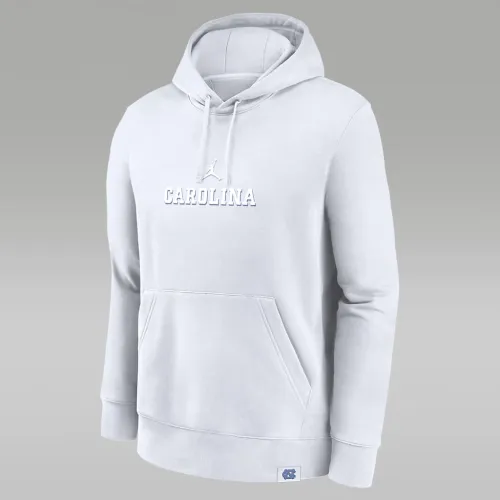 Nike North Carolina Tar Heels Statement Wordmark Lockup Heavyweight чоловічі Jordan College Pullover Толстовка з капюшоном колір білий
