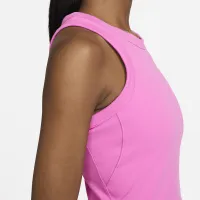 Nike One Fitted женская Dri-FIT Cropped Tank Top цвет красный