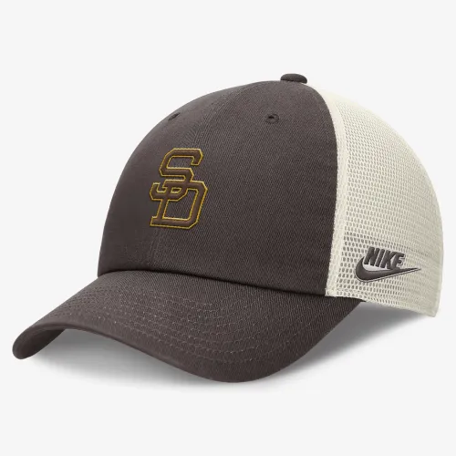 San Diego PaКостюм Rewind Cooperstown Club чоловічі Nike MLB Trucker Adjustable Hat колір коричневий