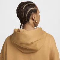 Nike Sportswear Phoenix Fleece женская Over-оверсайз Pullover Толстовка с капюшоном цвет коричневый
