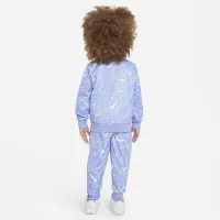 Nike Smiley Swoosh Printed Tricot набор Toddler Tracksuit цвет фиолетовый