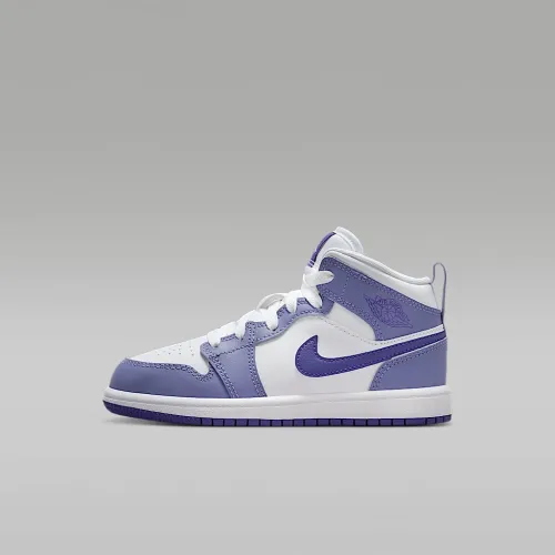 Nike Jordan 1 Mid Little дитячі Кросівки колір фіолетовий