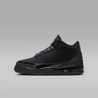 Nike Air Jordan 3 Retro Big детские Кроссовки цвет черный