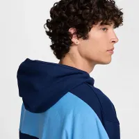 Nike Air мужские Fleece Pullover Толстовка с капюшоном синий