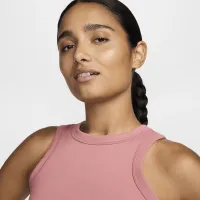 Nike One Fitted жіноча Dri-FIT Cropped Tank Top Pink