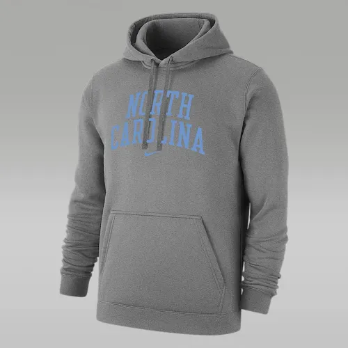 UNC Club Fleece чоловічі Nike College Pullover Толстовка з капюшоном колір сірий
