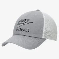 Nike Club Unstructuколір червоний Baseball Swoosh Trucker Cap колір сірий