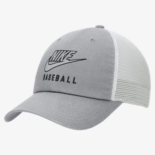 Nike Club Unstructuколір червоний Baseball Swoosh Trucker Cap колір сірий