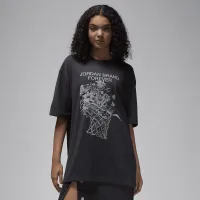 Nike Jordan жіноча оверсайз Graphic футболка колір чорний