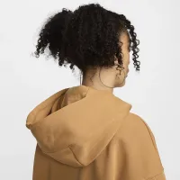 Nike Sportswear Phoenix Fleece женская оверсайз Pullover Толстовка с капюшоном цвет коричневый
