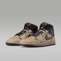 Nike Air Jordan 1 Mid чоловічі Кросівки колір коричневий