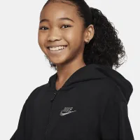 Nike Sportswear Big детские (Girls') Full-Zip Толстовка с капюшоном цвет черный