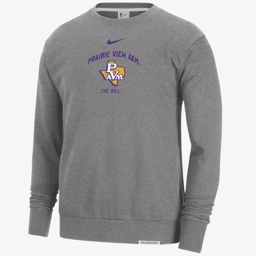 Prairie View A&M Standard Issue чоловічі Nike College Fleece Crew-Neck світшот колір сірий