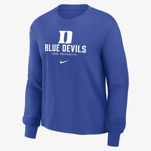 Duke синий Devils Primetime University Boxy женская Nike College Long-Sleeve футболка синий