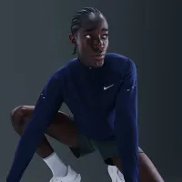 Nike Stride мужские Therma-FIT Repel Winterized 1/2-Zip Running Top синий
