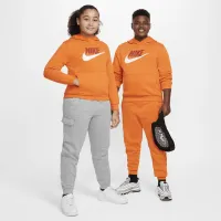 Nike Sportswear Club Fleece Big детские Толстовка с капюшоном (Extended Size) Orange