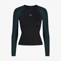 NikeSKIMS Shine женская Long-Sleeve Crew-Neck Top цвет черный
