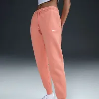Nike Sportswear Phoenix Fleece женская Mid-Rise Sweatpants Orange