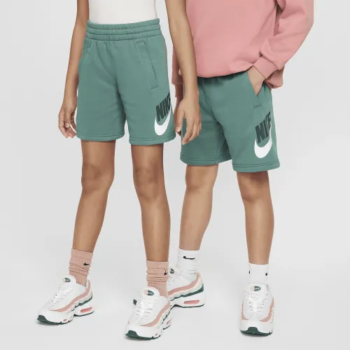 Nike Sportswear Club Fleece Big дитячі French Terry шорти колір зелений