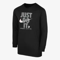 Angel City FC Big детские (для мальчиков) Nike Soccer Long-Sleeve футболка цвет черный