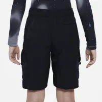 Nike Outdoor Play Big дитячі Woven Cargo шорти колір чорний