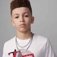 Nike Jordan Big детские 3Peat футболка цвет белый