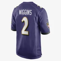 Nate Wiggins Baltimore Ravens мужские Nike NFL Game Football Jersey цвет фиолетовый