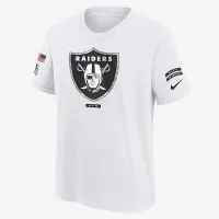 Las Vegas Raiders Salute to Service Primary Edge Legend Big детские Nike Dri-FIT NFL футболка цвет белый