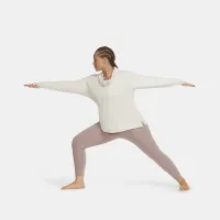 Nike Yoga женская Jersey Top (большие размеры) цвет белый