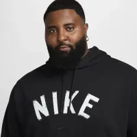Nike Swoosh чоловічі Dri-FIT French Terry Pullover Fitness Толстовка з капюшоном колір чорний