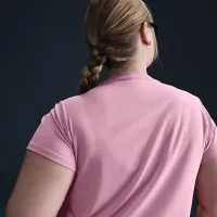 Nike Sportswear Chill Knit жіноча Cropped футболка (великі розміри) Pink